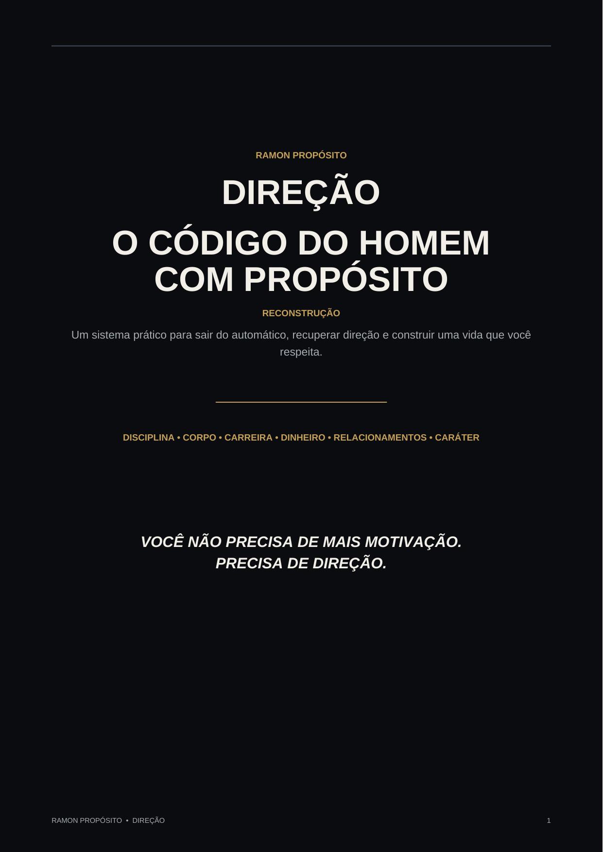 Capa do produto O Código do Homem com Propósito